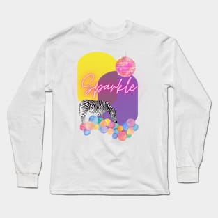 sparkle up your life - zebra Long Sleeve T-Shirt